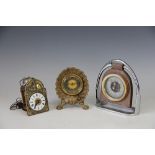 A late 19th century Postman's type miniature wall time piece,