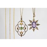 Two late 19th/early 20th century pendants,