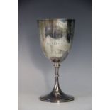 A silver goblet trophy James Dixon & Sons, Sheffield 1897,