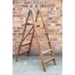 A set of vintage step ladders,