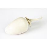 A Japanese carved ivory scent bottle and stopper,