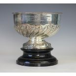 A silver pedestal bowl, Charles Stuart Harris, London 1903, retailed by Wilson & Gill 139 Regent St.