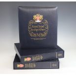 Three Unused Royal Mail Stamp Albums, with sheets, in original sleeves,