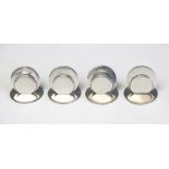 A cased set of four silver menu holders, Sampson Mordan, Chester 1905,