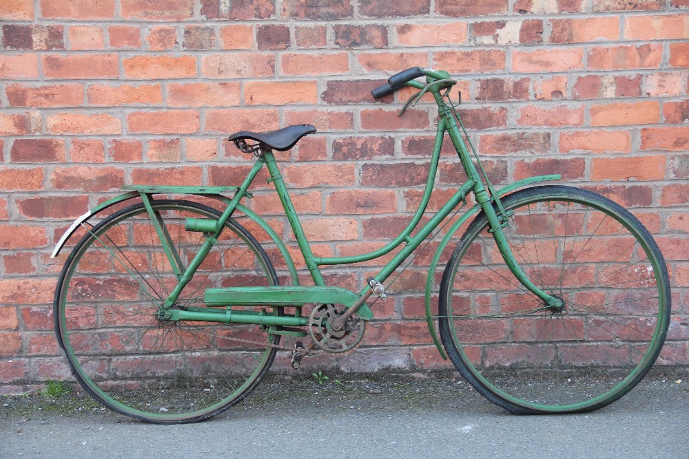 A vintage Hercules Lady's loop frame bicycle,