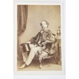 Charles Dickens (1812-1870) an unsigned carte-de-visite photograph,