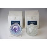 Two Caithness Glass paperweights, to include; Tranquil Days designed by Sarah Peterson,