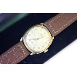 A 9ct yellow gold cased Rotary Super Sports Gents wristwatch, Birmingham 1952,