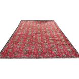 A Persian hand woven wool carpet,