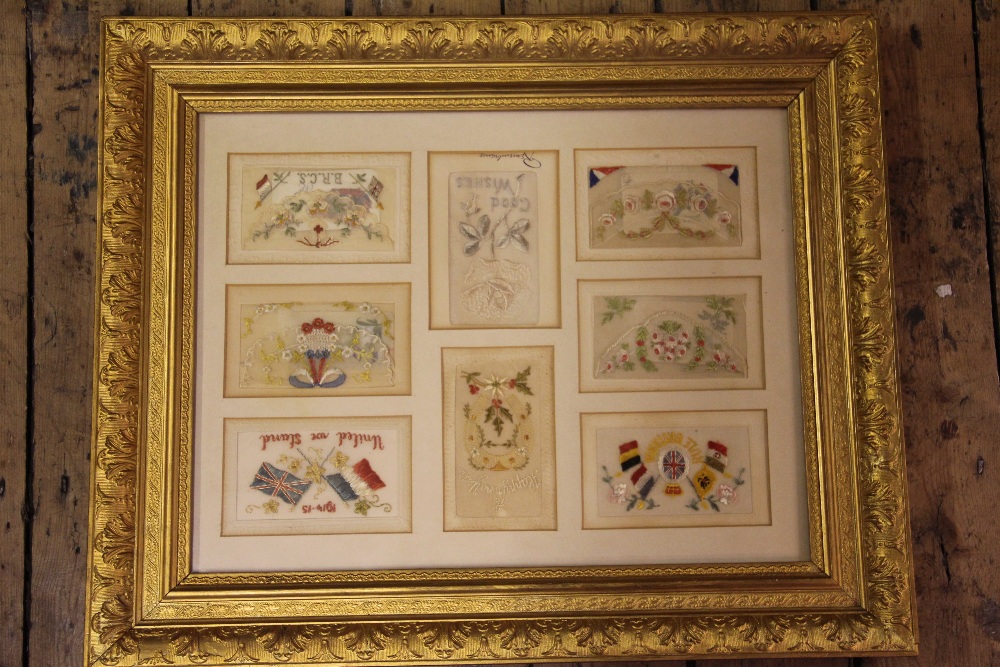 A collection of twenty one WWI silk embroidered postcards, - Image 2 of 2