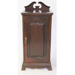 A Victorian carved mahogany bedside cabinet,