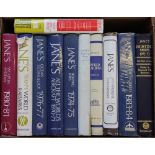 A collection of ten volumes of Janes reference, to include Janes Fighting Ships 57-58,