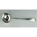 A silver Old English pattern large ladle, Walker and Hall, Sheffield 1895,