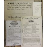 A George III printed Ludlow Races bill / poster for Thursday 21st July 1808,