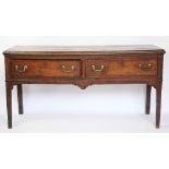 A late 18th century oak dresser,