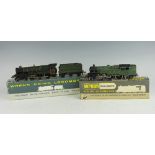 A Wrenn W2221 Cardiff Castle locomotive and tender, 4-6-0, boxed; with a W2218 tank locomotive,