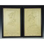 Two World War II 'War Savings Campaign' rectangular panels,