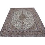 A large Persian Meshad wool carpet,