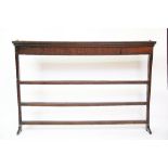 An 18th Century oak three tier plate rack 102cm H x 152cm W