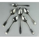 A collection of six Scottish and Irish provincial spoons,