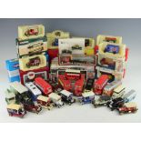 A collection of die-cast model vehicles, to include a Corgi AEC Regal Coach,