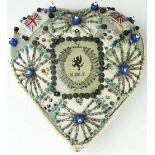 A World War I Sweetheart pin cushion, for the Royal Wessex Yeomanry,