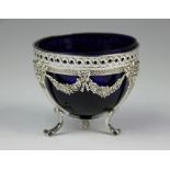 A German silver sugar bowl, Karl Kurtz, possibly Hanau, import mark for Theodor Hartmann,