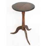 A George III provincial oak occasional table,