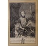 Cunego after Pompeus De Battoni, three 18th century French engravings,