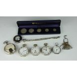 A collection of four open face pocket watches, to include; a Limit example,