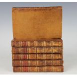 THE LIFE AND OPINIONS OF TRISTRAM SHANDY, 6 vols, engraved frontis to vol 1 and a marbled plate,