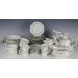 A quantity of Johnson Bros Eternal Beau pattern dinner, tea and coffee wares, serving dishes,