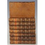 ADDISON (J), THE SPECTATOR, 8 vols, engraved frontis and portrait vignette to each, full tan calf,