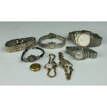 A collection of wristwatches, to include; an Ingersoll ladies wristwatch with cobweb detail dial,