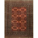 TAPPETO Kashmir, trama e ordito in cotone e vello in lana. Pakistan XX secolo Misure: cm 122 x 163