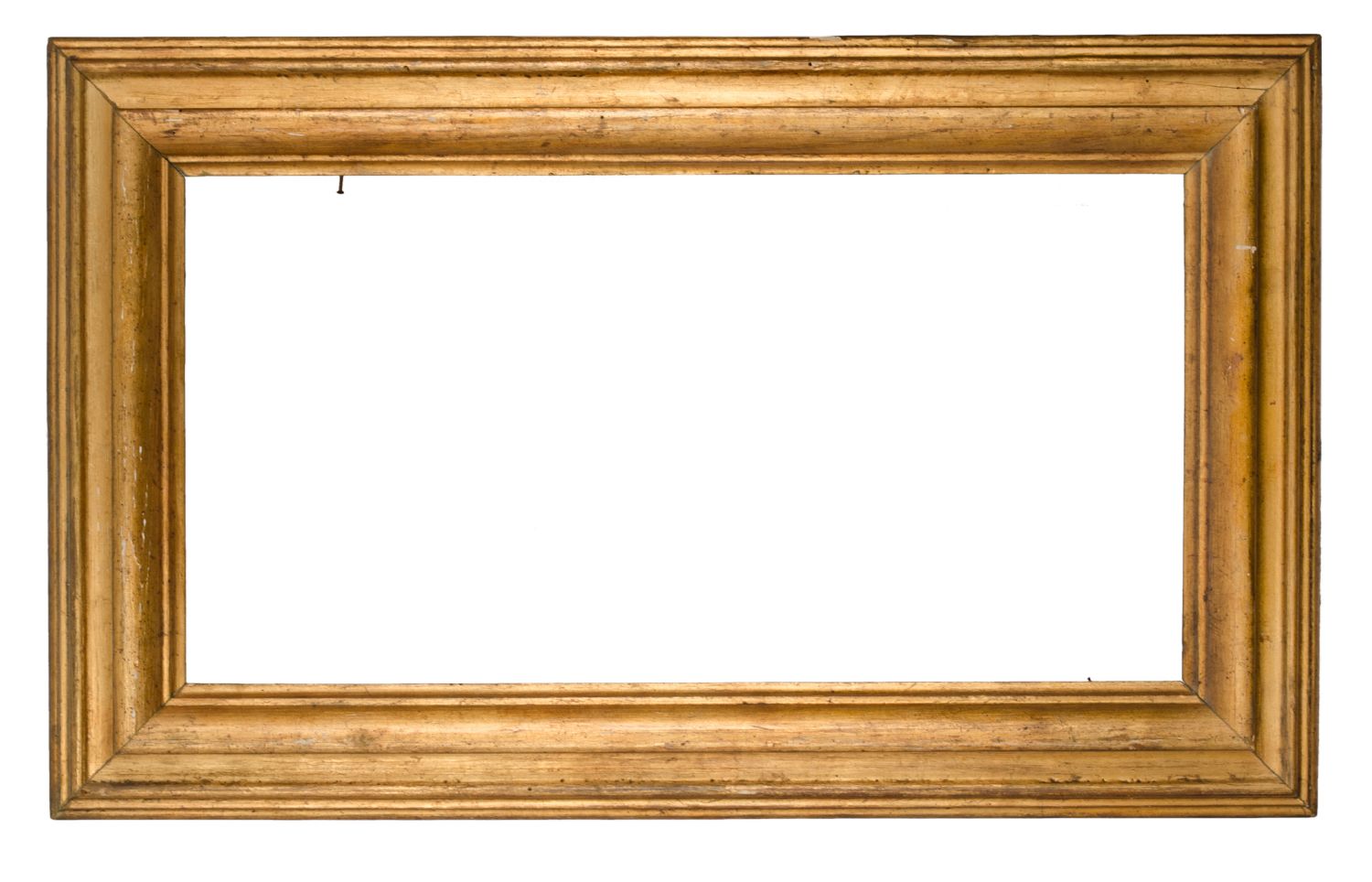 CORNICE in legno dorato (cm 33 x 63,5). Sicilia XX secolo Misure: cm 48 x 78