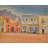 ALFONSO AMORELLI (Sambuca Zabut (AG) 1898 - Palermo 1969) OLIO su tavola al recto "Scorcio di