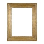 CORNICE Impero in legno dorato ad oro zecchino (cm 9,5 x 54). Francia I meta' '800 Misure: cm 53 x