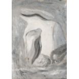 ACQUARELLO "figura astratta", firmato V. Guidi.  Misure: cm 47 x 67