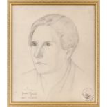 GUIDO PIGNATO DISEGNO a matita "mia madre". Milano 1937 Misure: cm 28 x 33 Starting Price: zero €