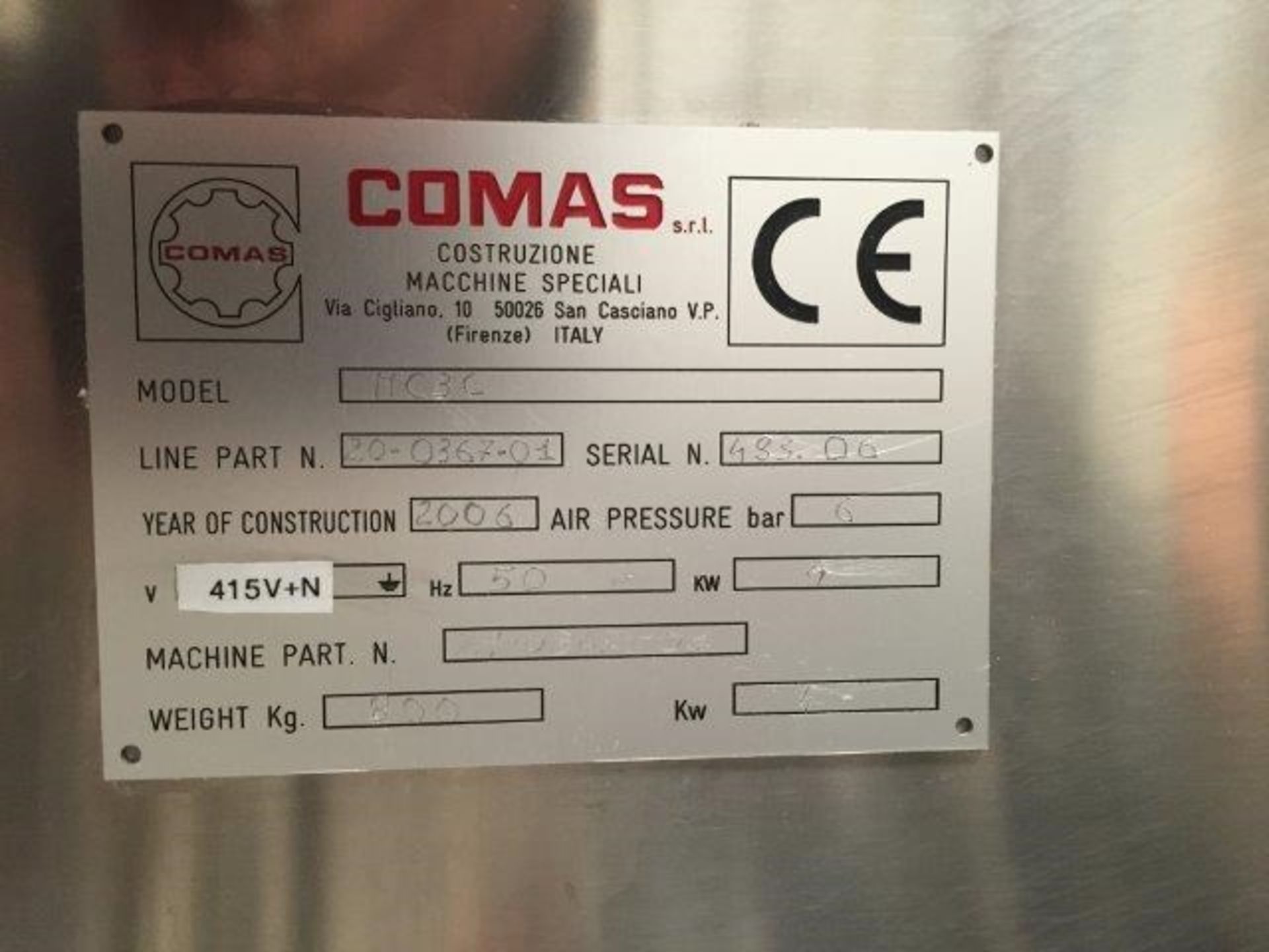 Comas MC30 Screw capping machine - Image 22 of 23