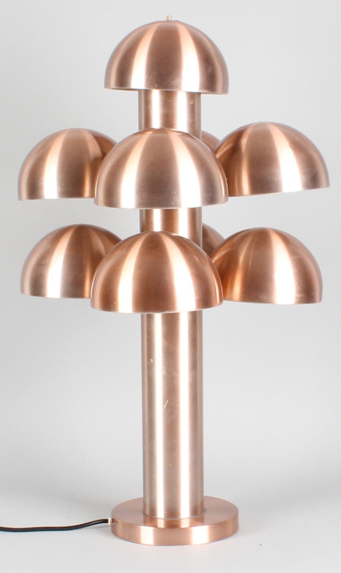 Rare old aluminum design, touch lamp No. 185 model Cantharelle 1970, Amsterdam, minimal user traces,