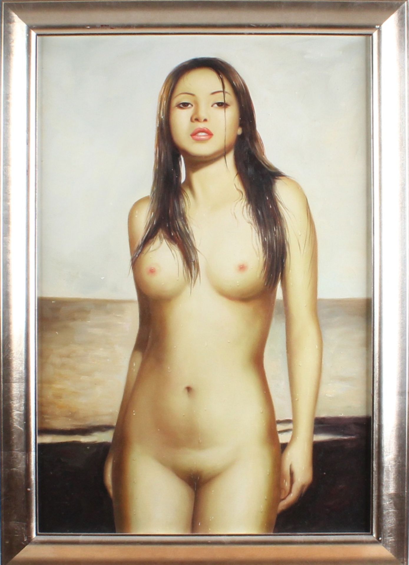 Chinese school 21st century Chinese nude lady oil on canvas 60x90cm Cond: G Chinesische Schule des