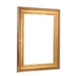 French Dore Frame French, 19th century, gold leaf coated frame with stenciled floral design. 140x190