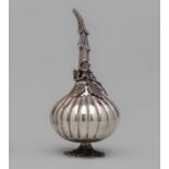 Silver Rosewater Dispenser 900 stamped, sterling silver, rosewater sprinklers, segmented body,