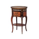 French Drawers French, 20th century, draw unit. Exquisite wood work decorated with bronze and
