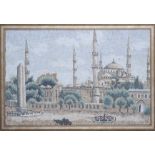 Marble Mosaic Marble mosaic of the Sultanahmet mosque, Istanbul. 90x60cm