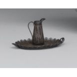 Silver Filigree Miniature Ewer Europe, 1900's, silver filigree craftsmanship, miniature tray and