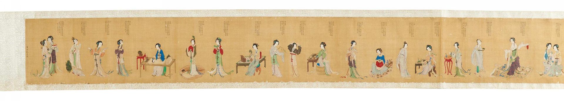 QIU, YING ~1494 - 1552 - attributed. Beauties of Several Dynasties. China. Prob. Ming dynasty.
