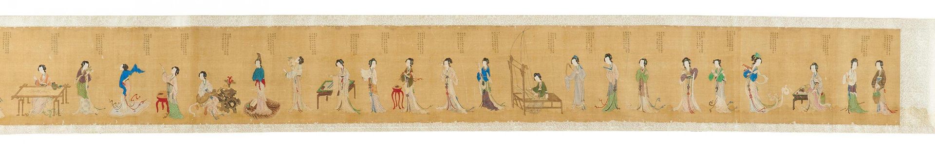 QIU, YING ~1494 - 1552 - attributed. Beauties of Several Dynasties. China. Prob. Ming dynasty. - Bild 3 aus 6